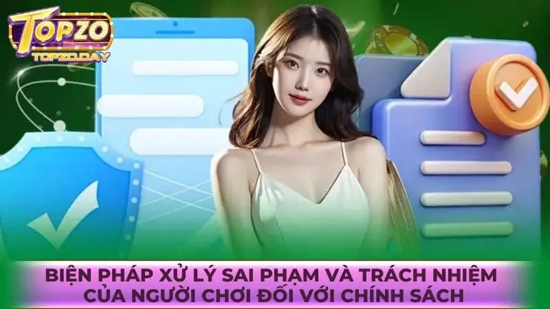Biện pháp xử lý sai phạm và trách nhiệm của người chơi đối với chính sách