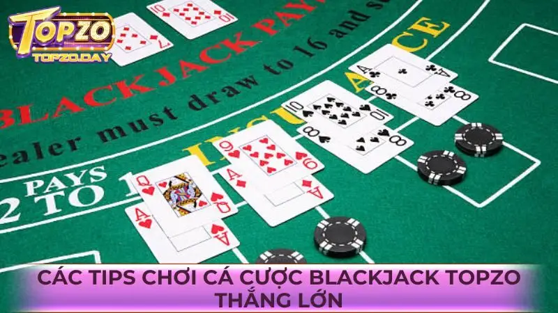 Tích lũy các tips chơi cá cược Blackjack bất bại tại cổng game Topzo