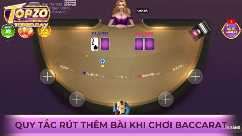 Tìm hiểu về luật rút bài Baccarat online được quy định 