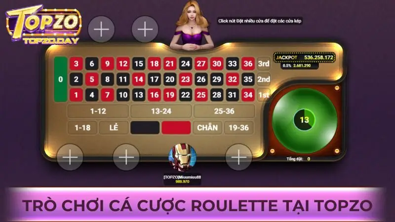Trò chơi Roulette là trò chơi cá cược hot nhất hiện nay