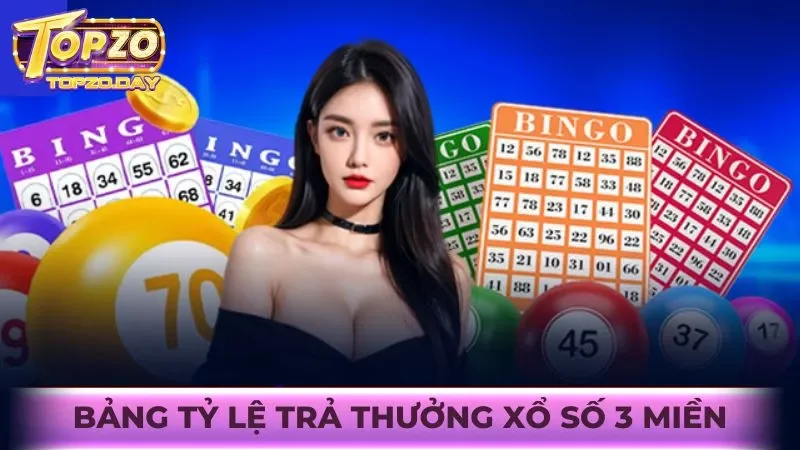 Tỷ lệ trả thưởng cá cược xổ số kiến thiết 3 miền